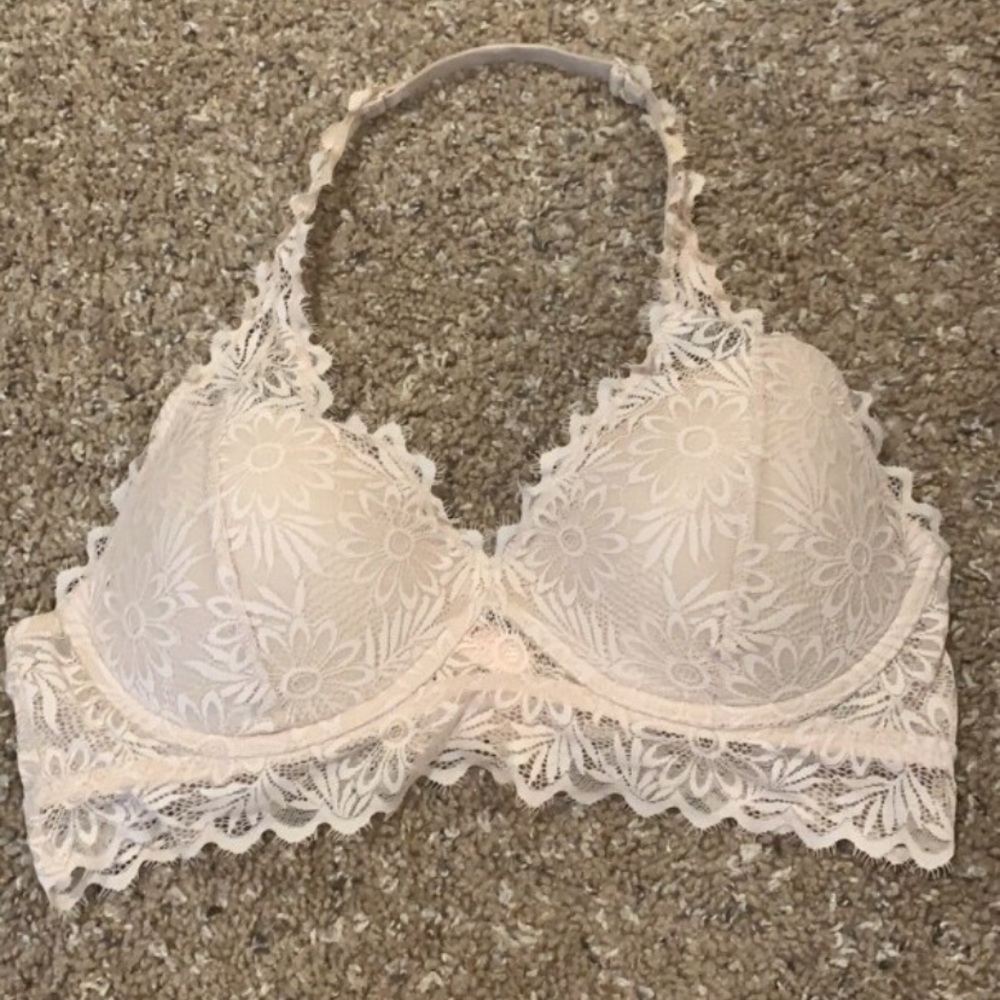 Pink lace Bralette size Large